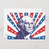 Carte Postale président George Washington (Devant / Derrière)