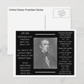 Carte Postale Président John Tyler (Devant / Derrière)