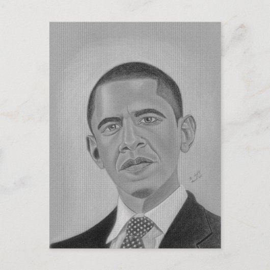 Carte Postale Président Obama (Devant)