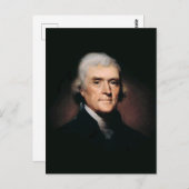 Carte Postale Président Thomas Jefferson (Devant / Derrière)