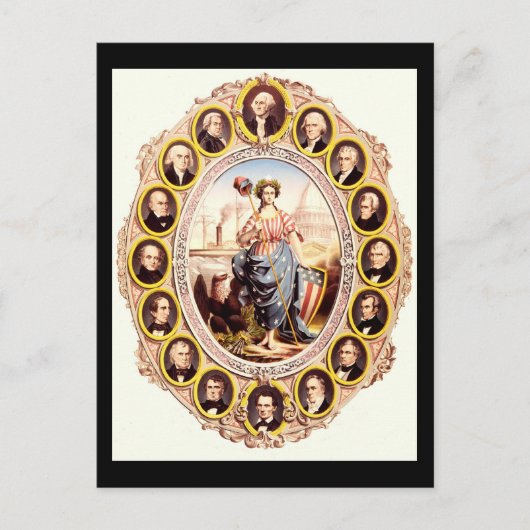 Carte Postale Présidents des États-Unis (Devant)