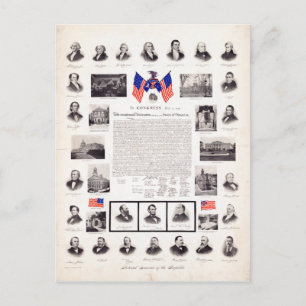 Carte Postale Présidents politiques vintages