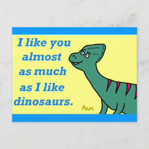 Carte postale "Presque autant que les dinosaures"