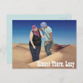 Carte Postale Presque Là, Lazy (Devant / Derrière)