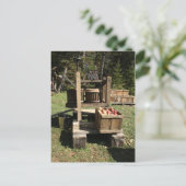 Carte Postale Presse à cidre antique Apple (Debout devant)