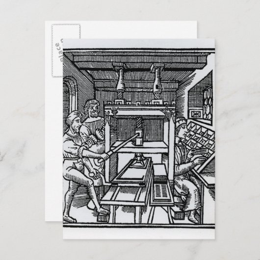 Carte Postale Presse à imprimer (Devant / Derrière)