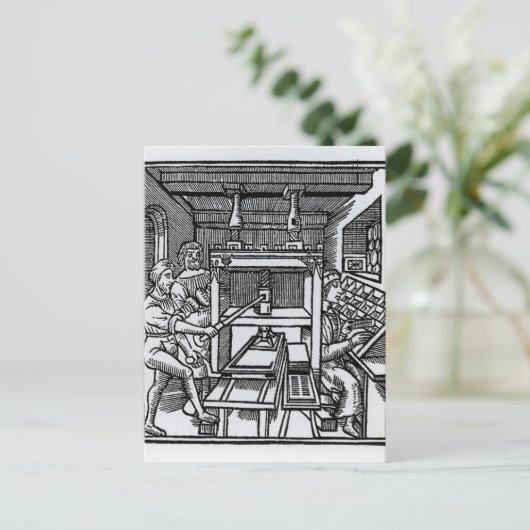 Carte Postale Presse à imprimer (Debout devant)