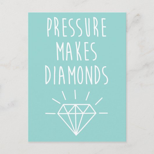 Carte Postale Pression Fait Citer Les Diamants (Devant)