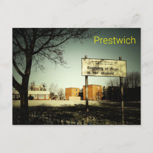Carte Postale Prestwich - Vidange des chiens non autorisée Postc
