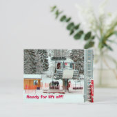 Carte Postale Prêt pour le décollage (Debout devant)