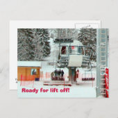 Carte Postale Prêt pour le décollage (Devant / Derrière)