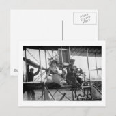 Carte Postale Prêt pour le décollage, 1912 (Devant / Derrière)