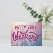 Carte Postale Prêt pour le week-end (Debout devant)