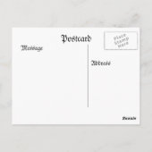 Carte Postale Prêt pour les pistes de ski (Dos)