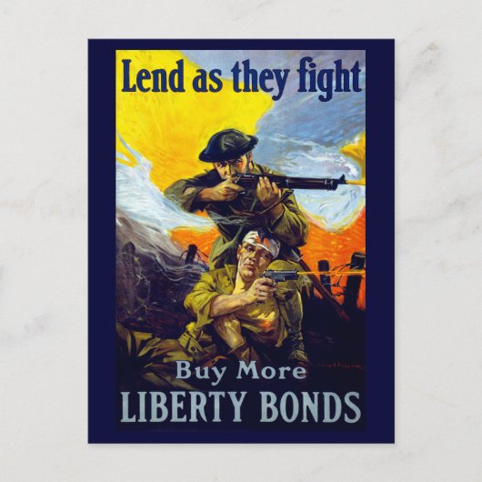 Carte Postale Prêter dans leur combat ~ Acheter plus d'obligatio (Devant)