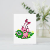 Carte Postale Prêter l'Aisha rose à travers les fleurs (Debout devant)