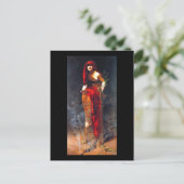 Carte Postale Prêtesse de Delphi ~ Collier Peinture d'art (Debout devant)
