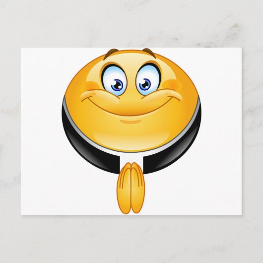 Carte Postale prêtre émoji (Devant)
