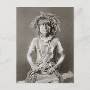Carte Postale Prêtre indien des serpents, 1910