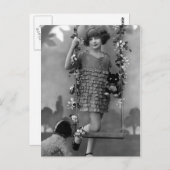 Carte Postale "Pretty Child" Vintage Photograph (Devant / Derrière)