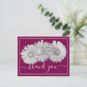 Carte Postale Pretty Gerbera Daisies Botanical Colorful Floral (Debout devant)