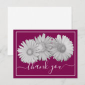 Carte Postale Pretty Gerbera Daisies Botanical Colorful Floral (Devant / Derrière)