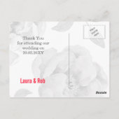 Carte Postale Pretty Peonies Floral moderne Merci notes (Dos)