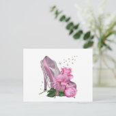 Carte Postale Pretty pink Hi Heel Rose (Debout devant)