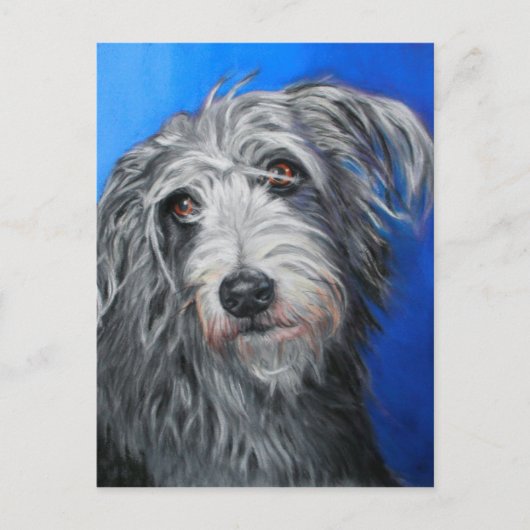 Carte Postale 'Pretty Poppy' - Lurcher girl (Devant)