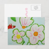 Carte Postale Pretty Posy (Devant / Derrière)