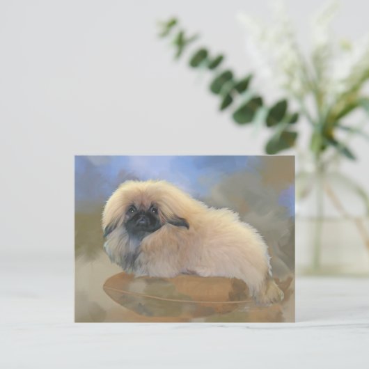 Carte Postale Pretty puppy (Debout devant)