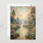 Carte Postale Pretty Scenic Lake (Devant / Derrière)