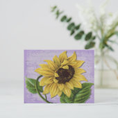 Carte Postale Pretty Sunflower (Debout devant)