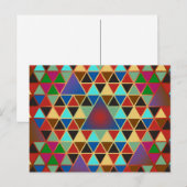 Carte Postale Pretty triangle pattern III + your ideas (Devant / Derrière)
