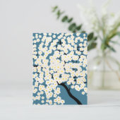 Carte Postale Pretty White Flowers Blossom Tree Art (Debout devant)