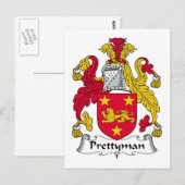 Carte Postale Prettyman Family Crest (Devant / Derrière)