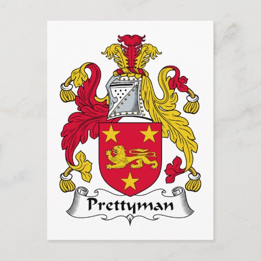 Carte Postale Prettyman Family Crest (Devant)