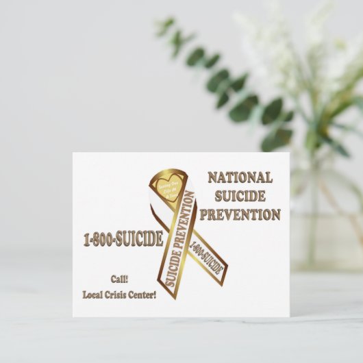 Carte Postale Prévenir le suicide AFFICHE (Debout devant)