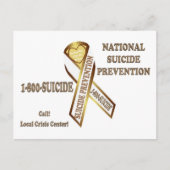 Carte Postale Prévenir le suicide AFFICHE (Devant)