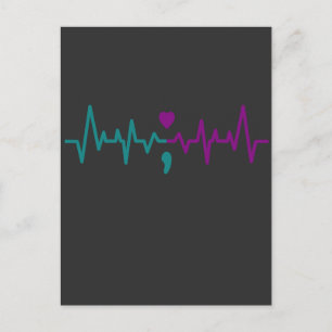Carte Postale Prévention de la santé mentale Suicide Awareness H