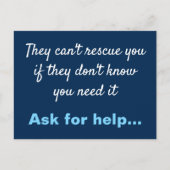 Carte Postale Prévention du suicide anti-dépression (Devant)