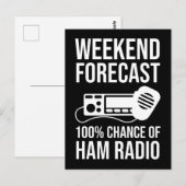 Carte Postale Prévision de fin de semaine - 100% Chance de la ra (Devant / Derrière)