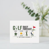 Carte Postale Prévisions quotidiennes de golf  (Debout devant)