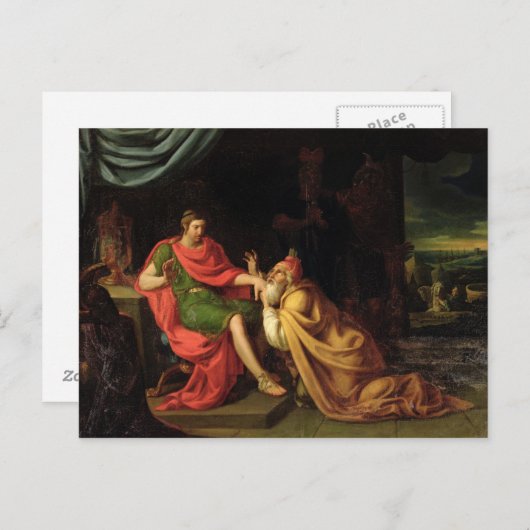 Carte Postale Priam et Achille (Devant / Derrière)