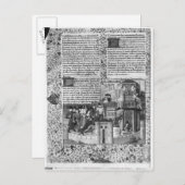 Carte Postale Priam regarde la reconstruction de Troy (Devant / Derrière)