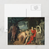 Carte Postale Priam roi suppliant Achille pour le retour de (Devant / Derrière)
