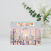 Carte Postale 'Pride 2025 - L'Amour Est Sans Limite' (Debout devant)