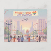 Carte Postale 'Pride 2025 - L'Amour Est Sans Limite' (Devant)