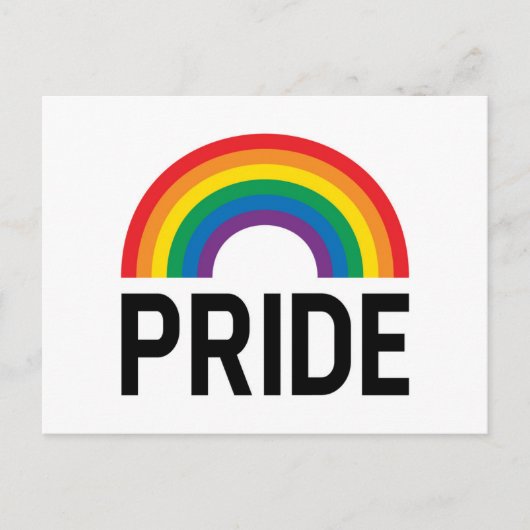 Carte Postale Pride arc-en-ciel (Devant)