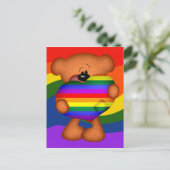 Carte Postale Pride Coeur Teddy Ours (Debout devant)